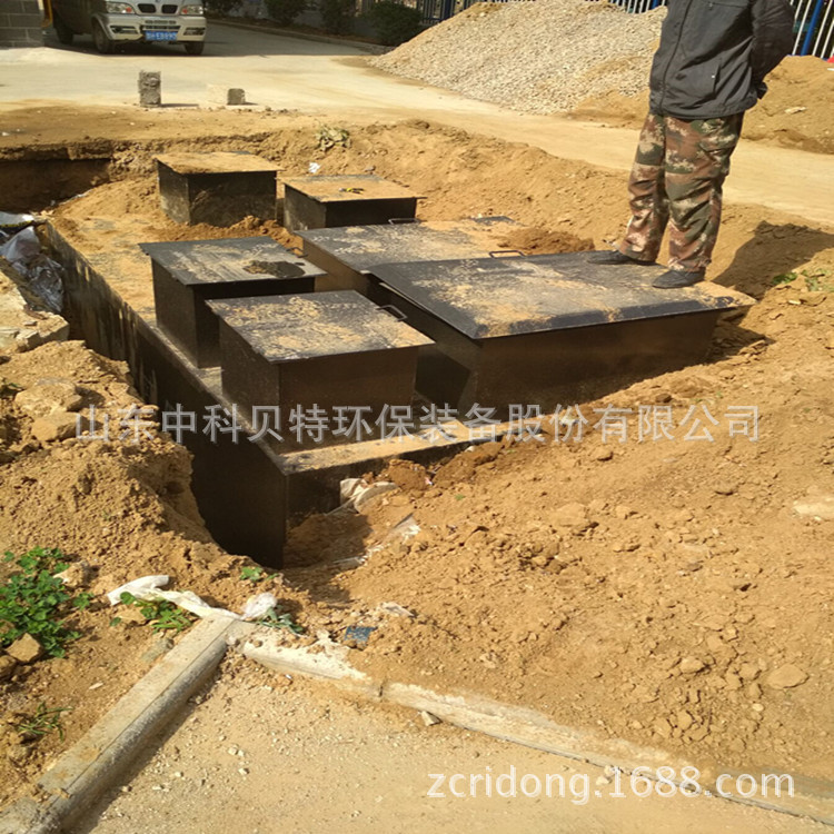 濟寧鄒城某新建居民住宅小區(qū)生活污水處理設備安裝調試指導現場